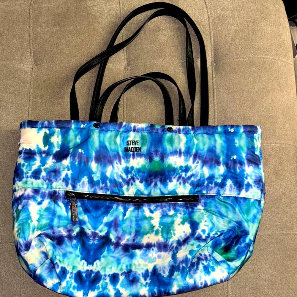 Steve Madden Blue Artistic Tote Bag